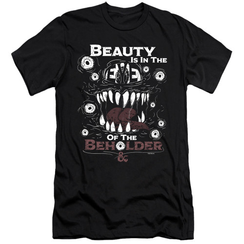 Dungeons and Dragons Eye Of The Beholder Premium Slim Fit Adult 30/1 T-Shirt Black