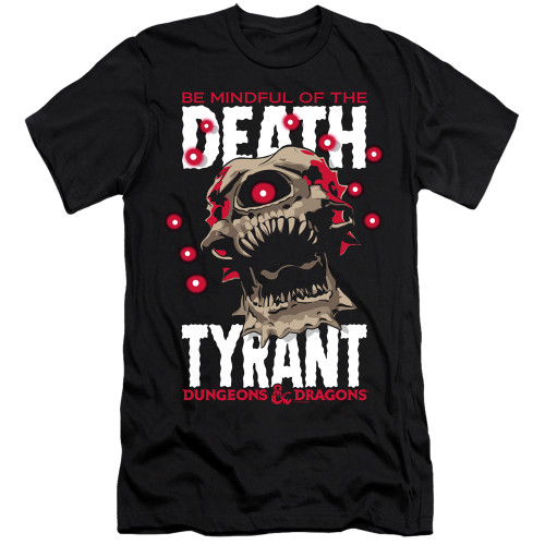 Dungeons and Dragons Death Tyrant Premium Slim Fit Adult 30/1 T-Shirt Black