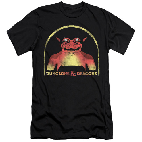 Dungeons and Dragons Old School Premium Slim Fit Adult 30/1 T-Shirt Black