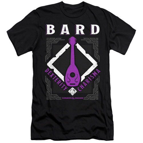 Dungeons and Dragons Bard Adult Premium 30/1 T-Shirt Black