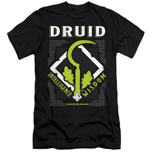 Dungeons and Dragons Druid Adult Premium 30/1 T-Shirt Black