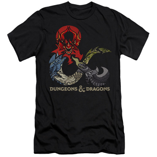 Dungeons and Dragons Dragons In Dragons Adult Premium 30/1 T-Shirt Black