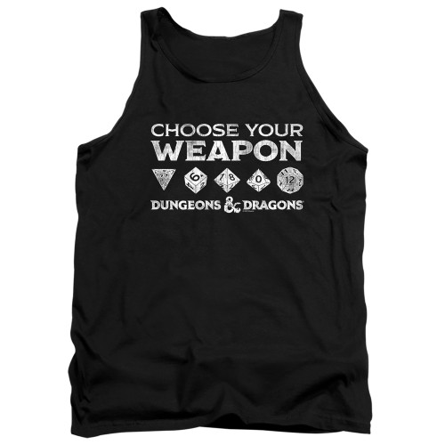 Dungeons and Dragons Choose Your Weapon Adult Tank Top Black