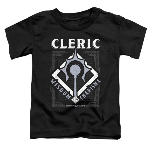 Dungeons and Dragons Cleric Toddler T-Shirt Black