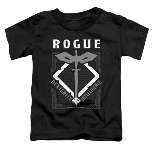 Dungeons and Dragons Rogue Toddler T-Shirt Black