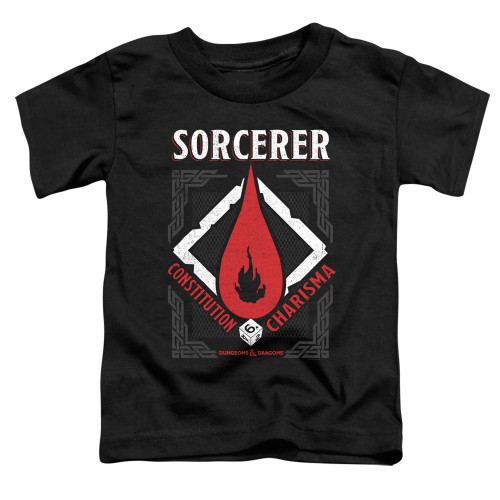 Dungeons and Dragons Sorcerer Toddler T-Shirt Black