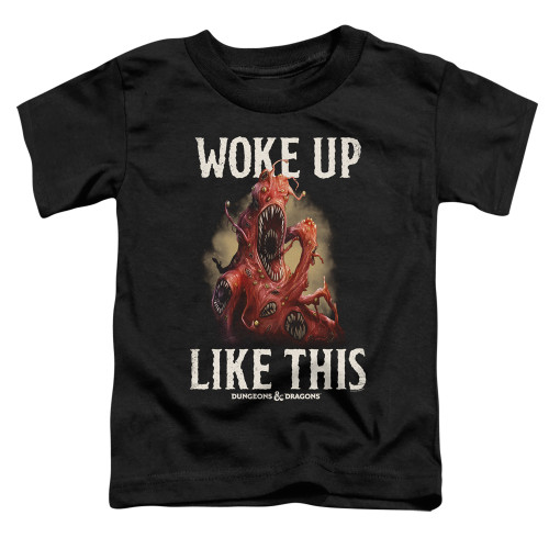 Dungeons and Dragons Woke Like This Toddler T-Shirt Black