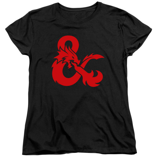 Dungeons and Dragons Ampersand Logo Women's T-Shirt Black