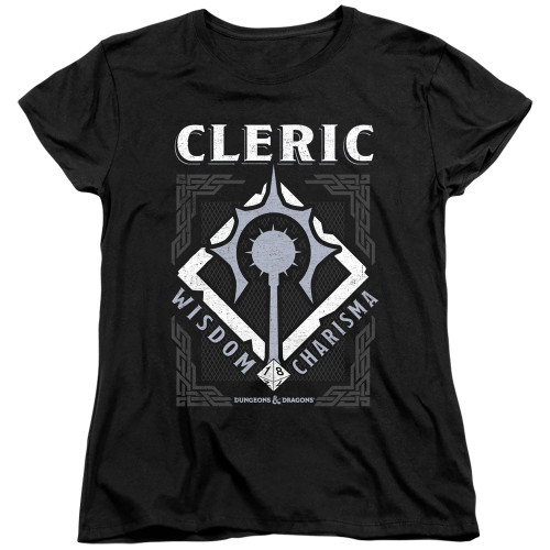 Dungeons and Dragons Cleric Women's T-Shirt Black