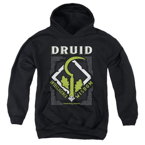Dungeons and Dragons Druid Youth Pullover Hoodie Sweatshirt Black