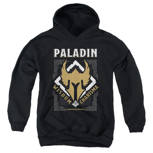 Dungeons and Dragons Paladin Youth Pullover Hoodie Sweatshirt Black
