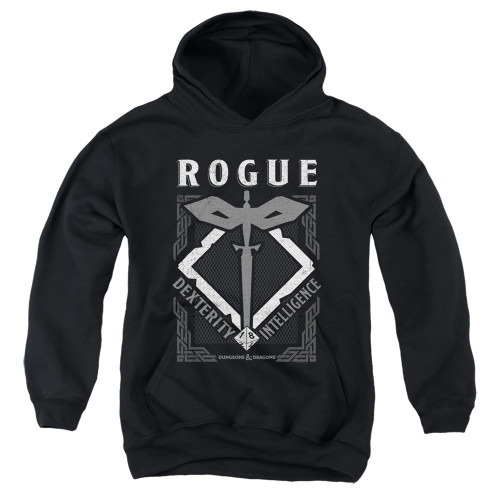 Dungeons and Dragons Rogue Youth Pullover Hoodie Sweatshirt Black