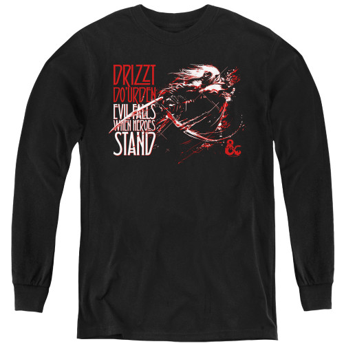 Dungeons and Dragons Evil Falls Youth Long Sleeve T-Shirt Black