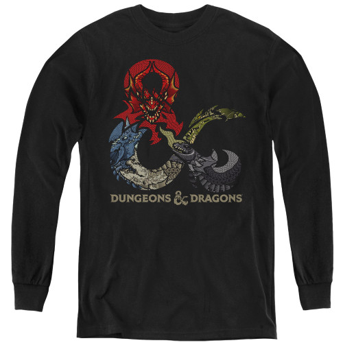 Dungeons and Dragons Dragons In Dragons Youth Long Sleeve T-Shirt Black