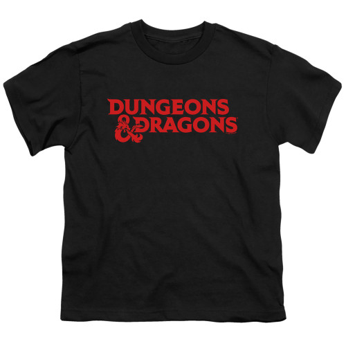 Dungeons and Dragons Type Logo Youth 18/1 T-Shirt Black