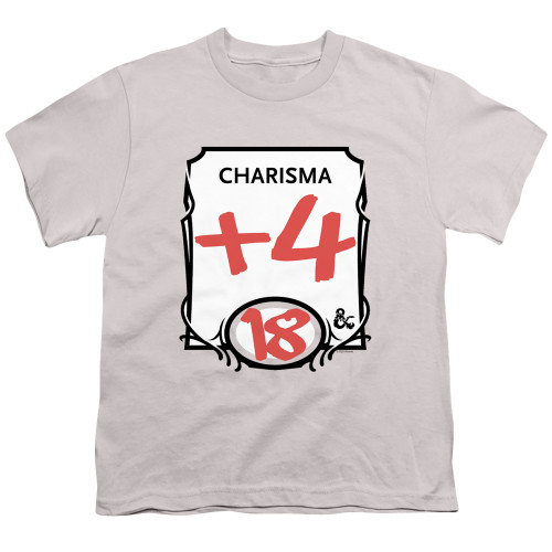 Dungeons and Dragons Charisma Youth 18/1 T-Shirt Silver