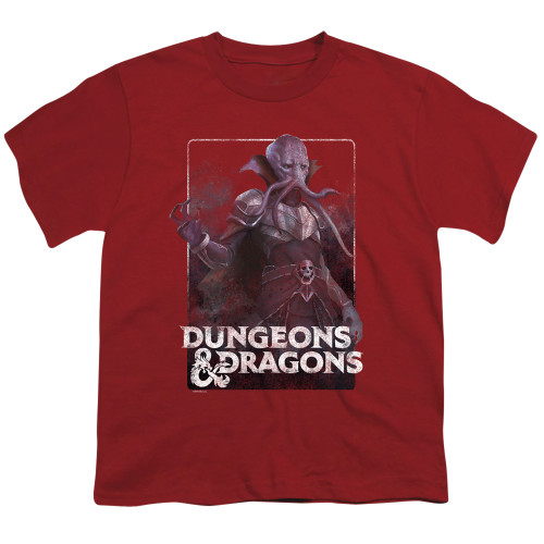 Dungeons and Dragons Master Mindflayer Youth 18/1 T-Shirt Cardinal