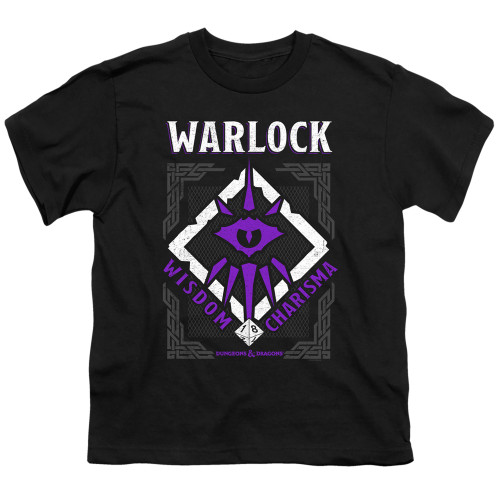 Dungeons and Dragons Warlock Youth 18/1 T-Shirt Black