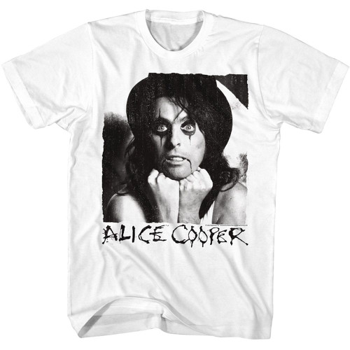 Alice Cooper A Cooper Photograph White Adult T-Shirt