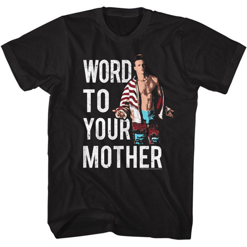 Vanilla Ice Word To Your Mother Black Adult T-Shirt