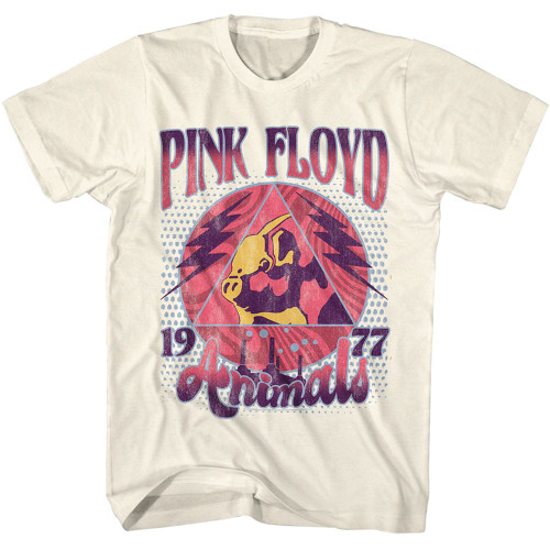 Pink Floyd Animals Natural Adult T-Shirt