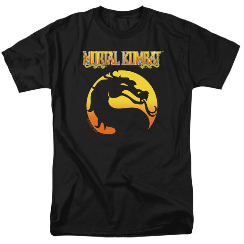 Mortal Kombat Klassic Logo Adult 18/1 T-Shirt Black