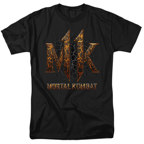 Mortal Kombat XI MK11 Lava Adult 18/1 T-Shirt Black