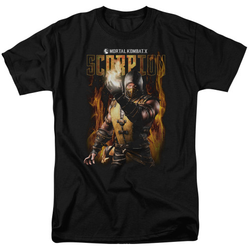Mortal Kombat Scorpion Adult 18/1 T-Shirt Black