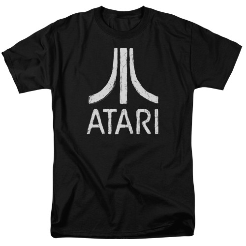Atari Rough Logo Adult 18/1 T-Shirt Black