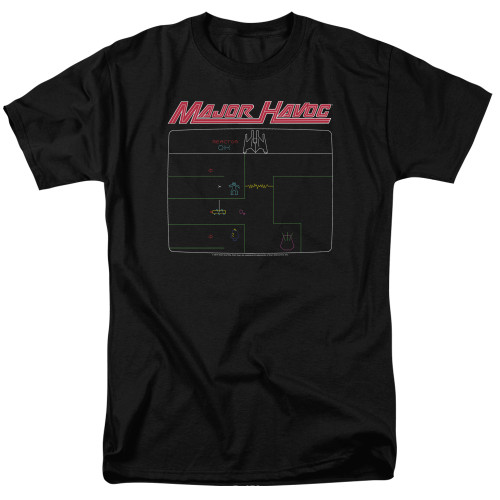 Atari Major Havoc Screen Adult 18/1 T-Shirt Black