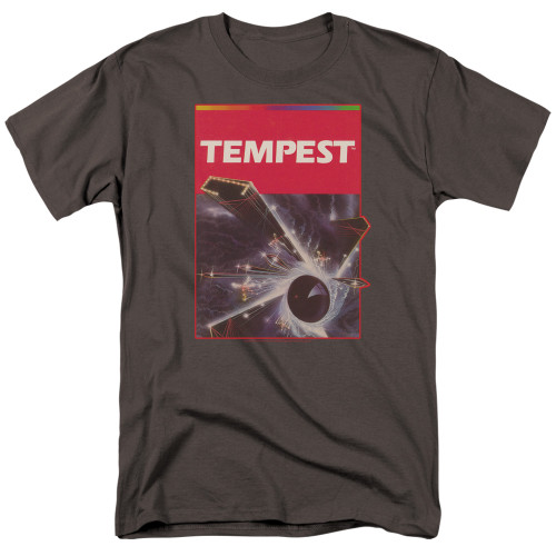 Atari Tempest Box Art Adult 18/1 T-Shirt Charcoal