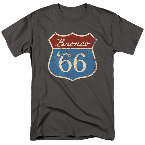 Ford Bronco Route 66 Bronco Adult 18/1 T-Shirt Charcoal