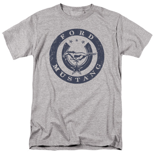 Ford Mustang Lucky Ford Mustang Adult 18/1 T-Shirt Athletic Heather