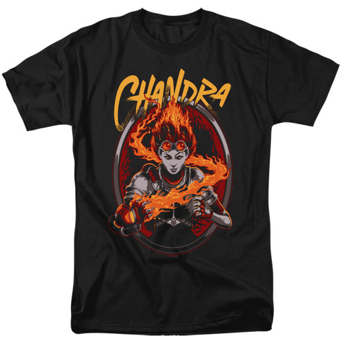 Magic: The Gathering Chandra Adult 18/1 T-Shirt Black