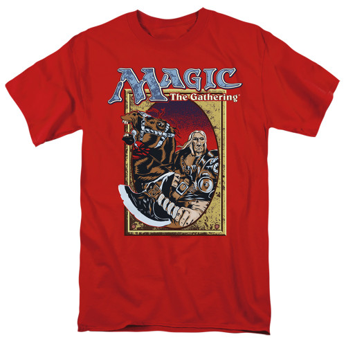 Magic: The Gathering Fifth Edition Deck Art Adult 18/1 T-Shirt Red