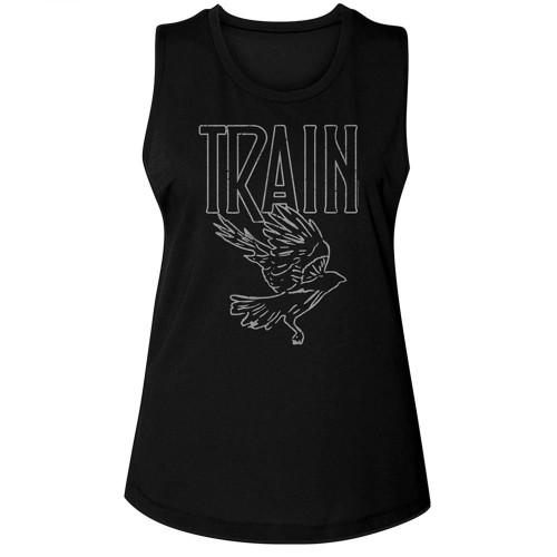 Train Raven Black Women's Muscle Tank Top