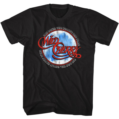 Wild Cherry Lay Down The Boogie Black Adult T-Shirt