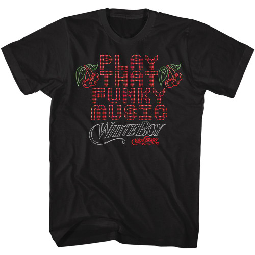 Wild Cherry Funky Music Lights Black Adult T-Shirt