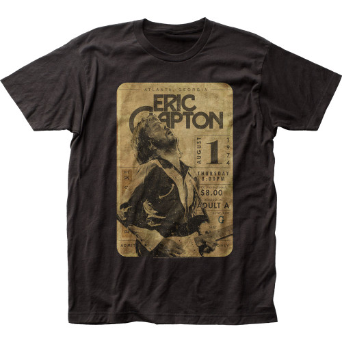 Eric Clapton Concert Ticket Fitted Jersey T-Shirt