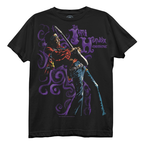 Jimi Hendrix The Experience Junior Women's T-Shirt Black