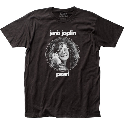 Janis Joplin Pearl Fitted Jersey T-Shirt