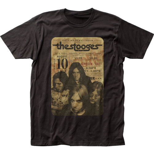The Stooges Concert Ticket Fitted Jersey T-Shirt