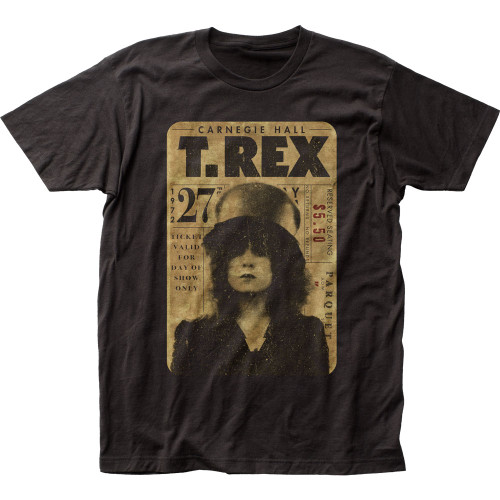 T. Rex Concert Ticket Fitted Jersey T-Shirt
