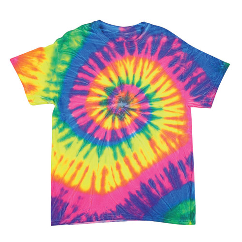 Multi-Spiral Flo Rainbow Short Sleeve Tie-Dye T-Shirt