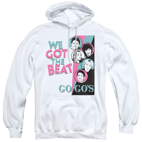 The Go-Go's We Got The Beat Adult Pullover Hoodie Sweatshirt White