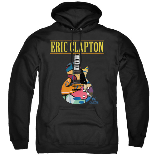 Eric Clapton Graffiti Guitar Adult Pullover Hoodie Sweatshirt Black