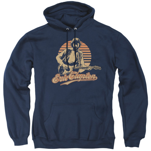 Eric Clapton Retro Clapton Adult Pullover Hoodie Sweatshirt Navy