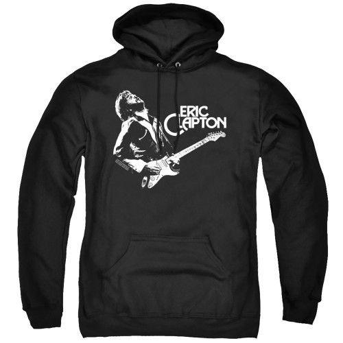 Eric Clapton Clapton Playing Guitar Adult Pullover Hoodie Sweatshirt Black