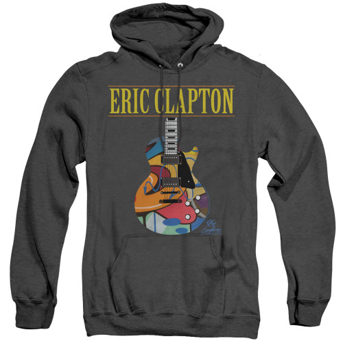 Eric Clapton Graffiti Guitar Adult Heather Hoodie Sweatshirt Black