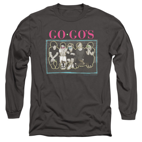 The Go-Go's Sunglasses Long Sleeve T-Shirt Charcoal